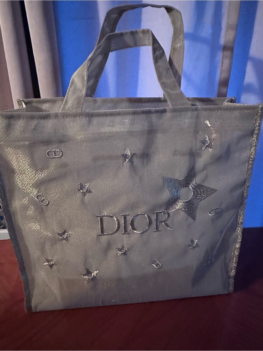 Dior Iridescent Embroidered Star Tote
